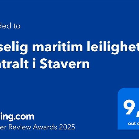 Koselig Maritim Leilighet Sentralt I Stavern Exterior foto